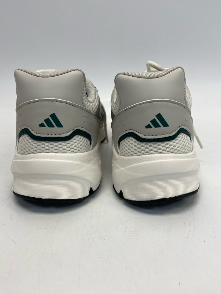 NWOT Adidas Size 10.5 White Gray/Green Lace-Up Men&