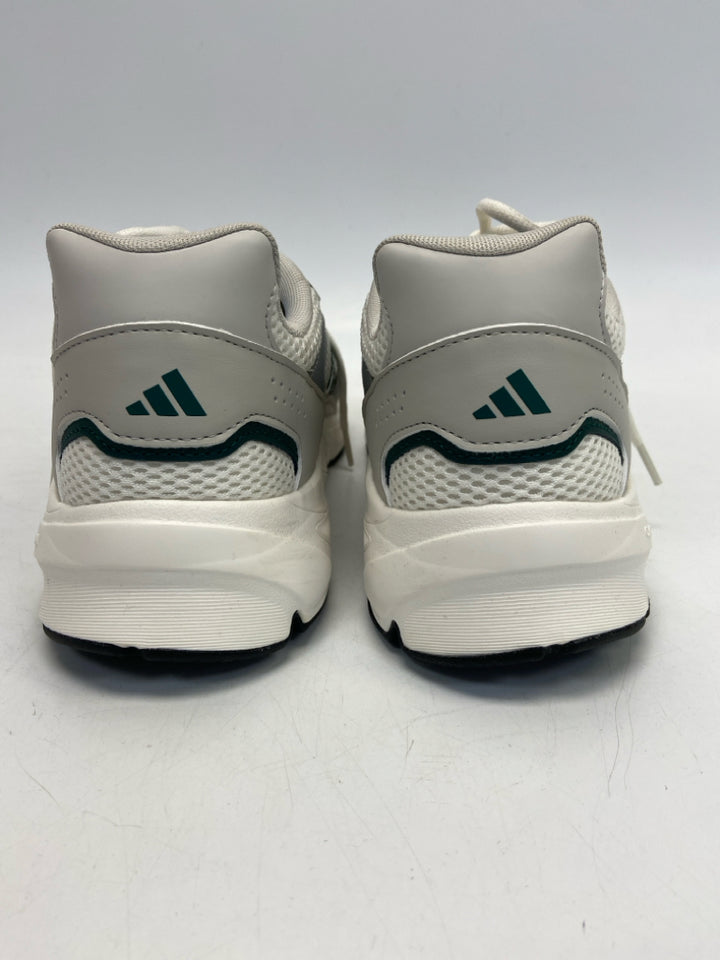 NWOT Adidas Size 10.5 White Gray/Green Lace-Up Men&