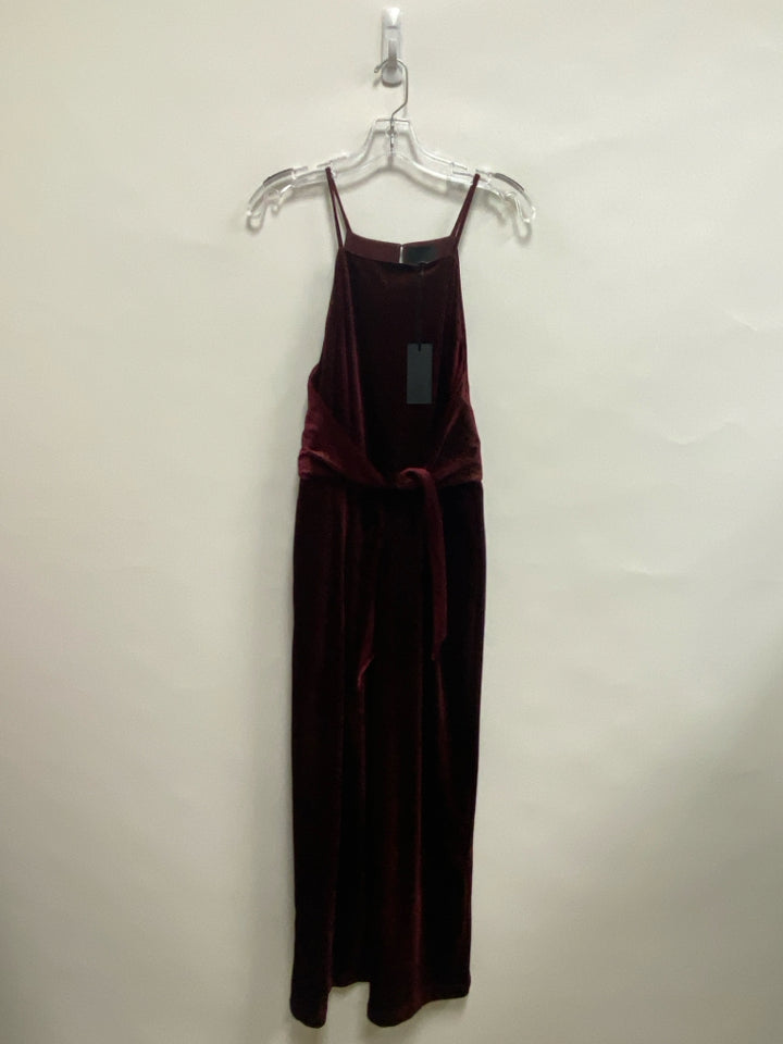 NWT Greylin Size XS Burgundy Gold Sleeveless Ladies Dress