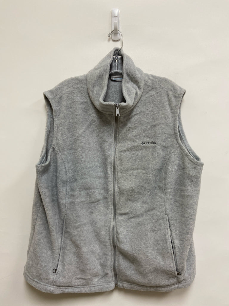 Columbia Size 3X Gray Fleece Plus Size Vest