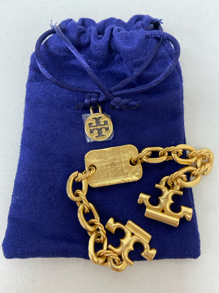 Tory Burch Gold Color Rectangle(s) Bracelet