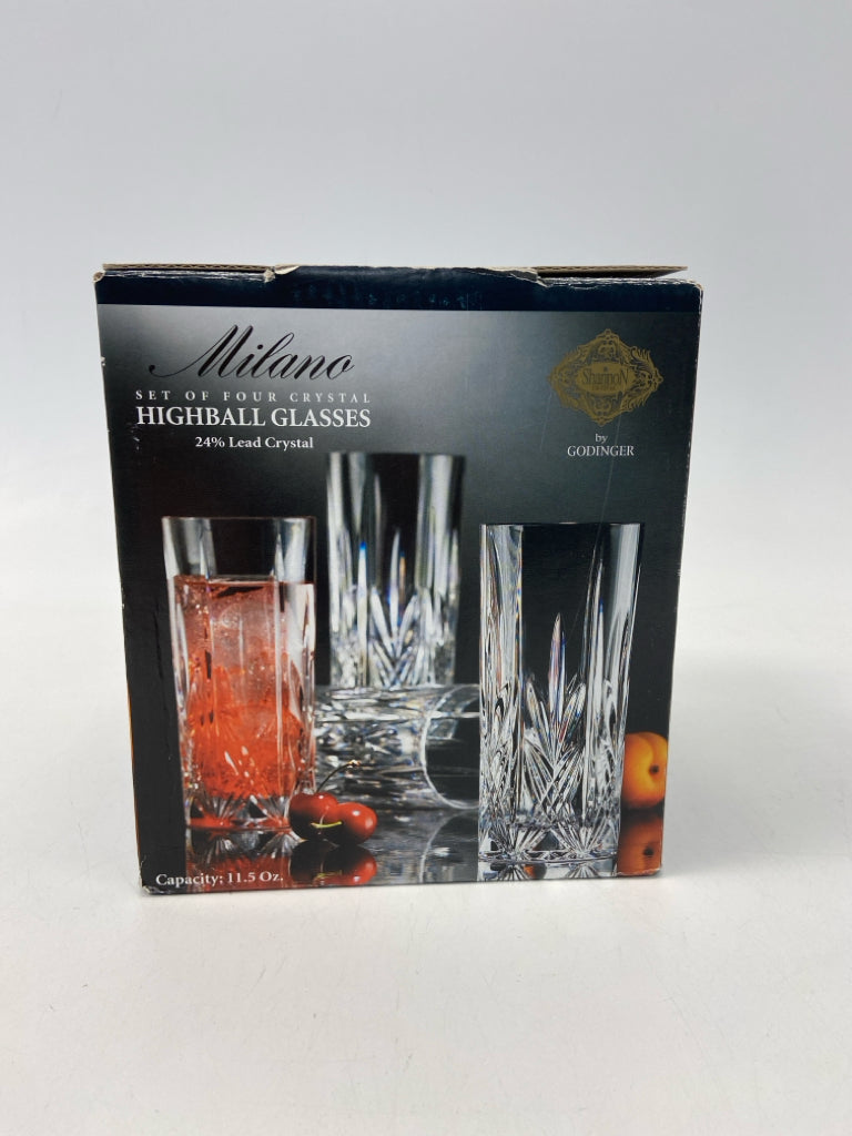 Shannon Crystal Clear Pineapples Crystal Glassware