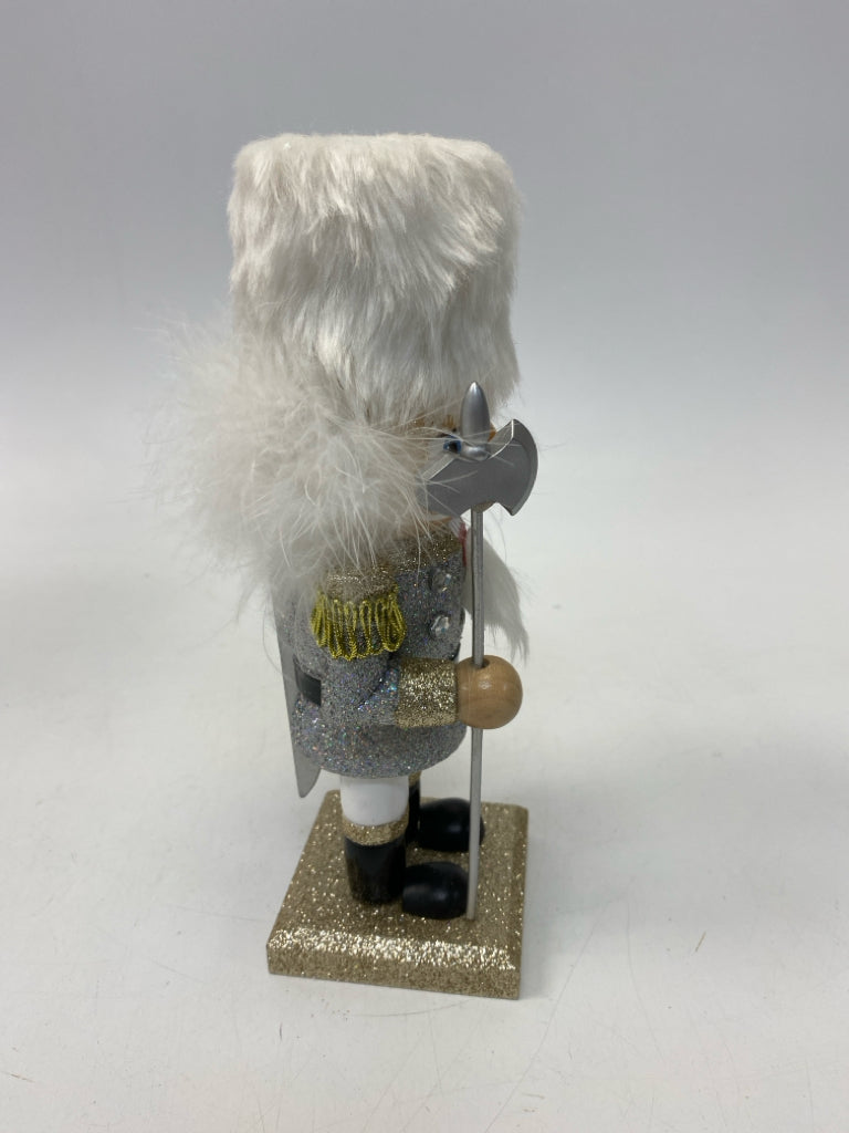 Kurt Adler Silver/Gold White Sparkle Christmas