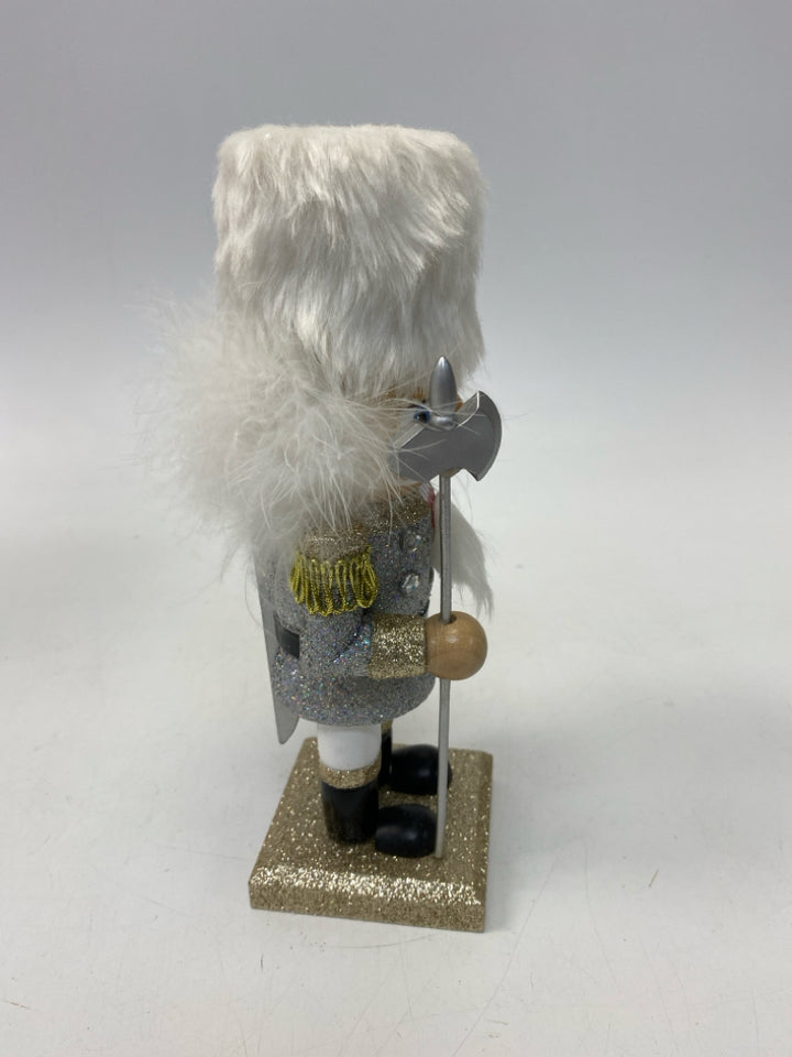 Kurt Adler Silver/Gold White Sparkle Christmas