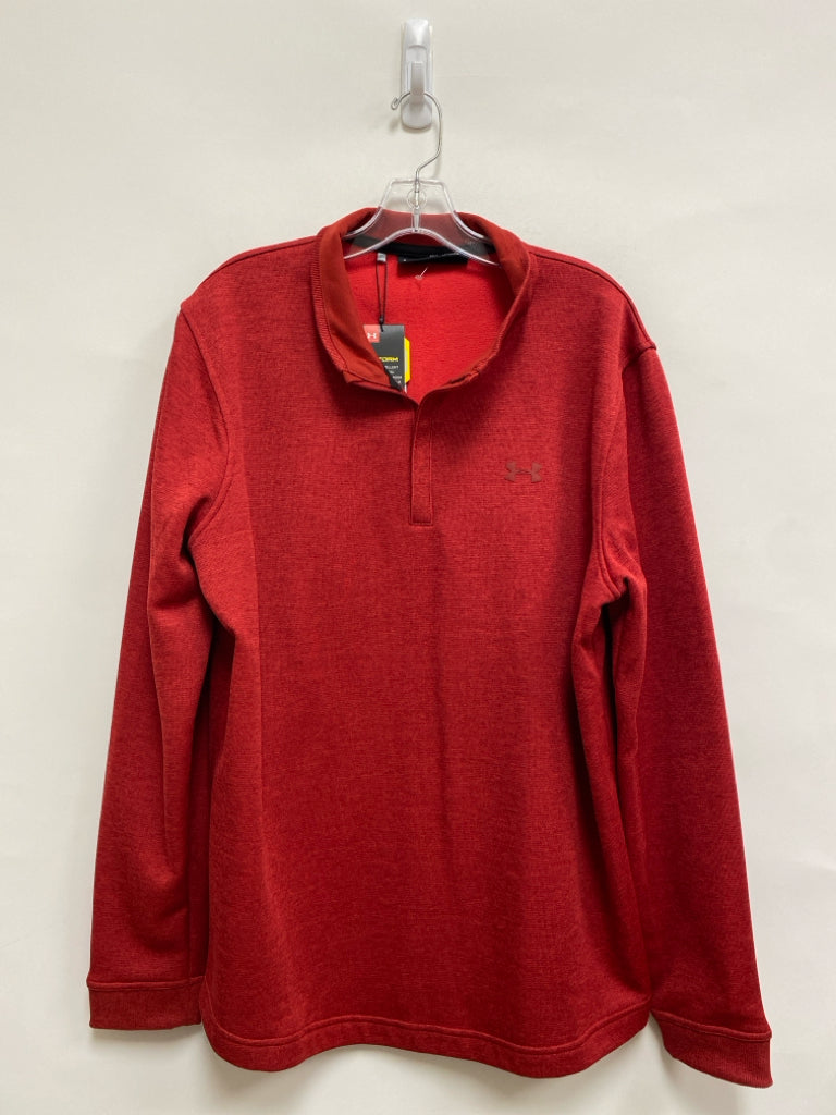 NWT Under Armour Size XL Red Quarter Zip Men&