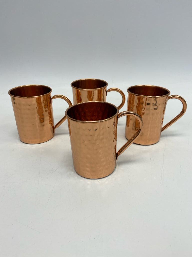 Hammered Copper Glassware