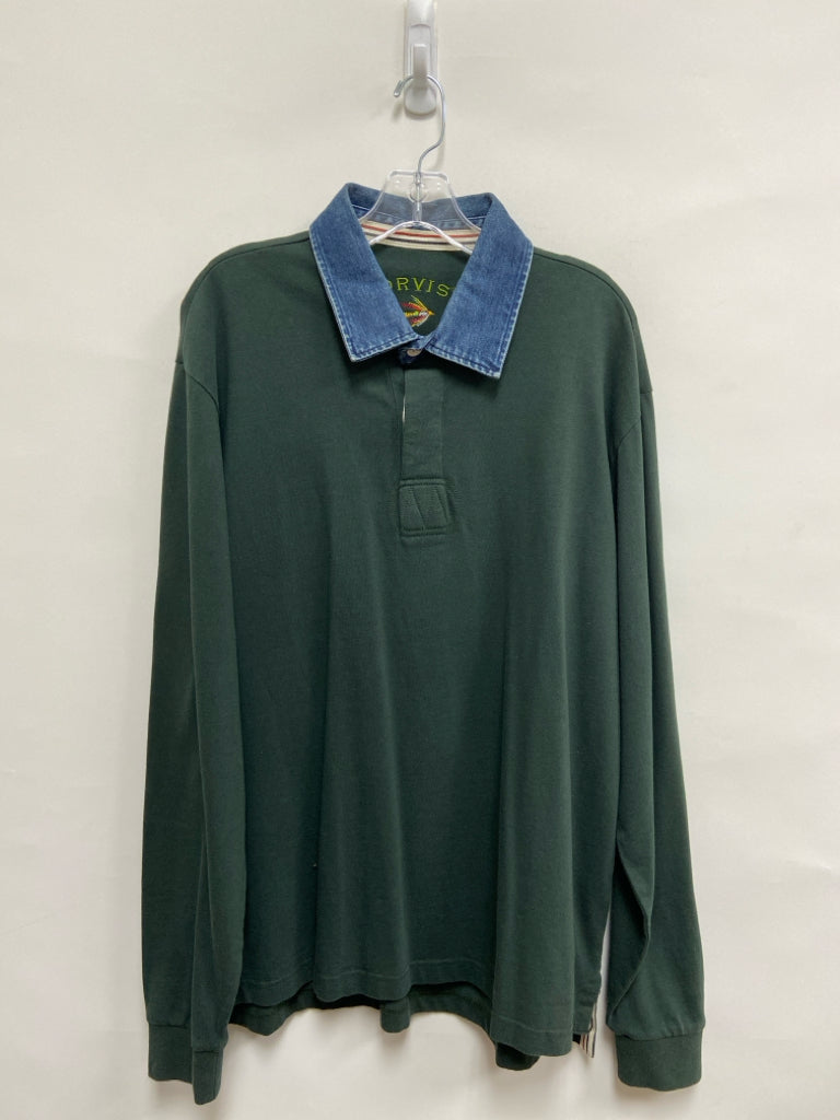 NWT Orvis Size L Dark Green Men&
