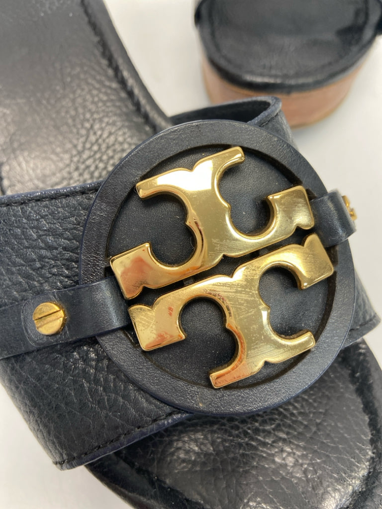 Tory Burch  Size 10.5 Black Gold Accent(s) Sandals