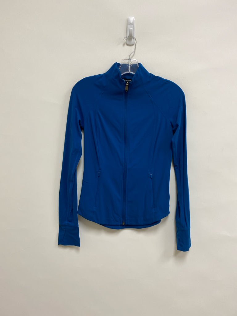 Athleta Size XS Blue Zip Down Athletic Jacket