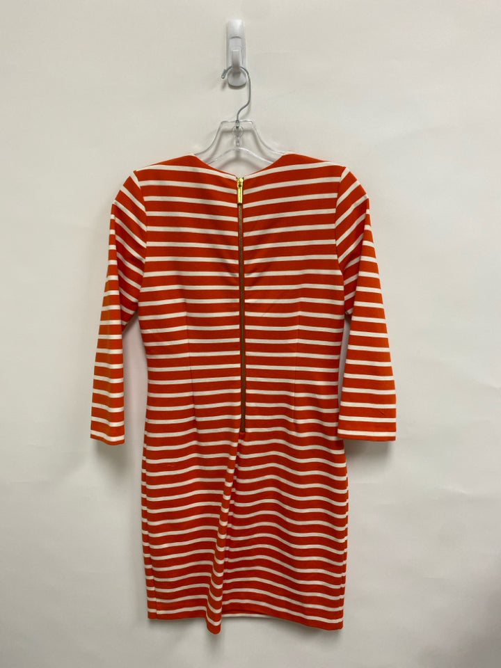 Michael Kors Size S Orange/White Striped Ladies Dress