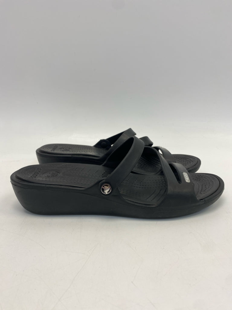Crocs  Size 10 Black Sandals