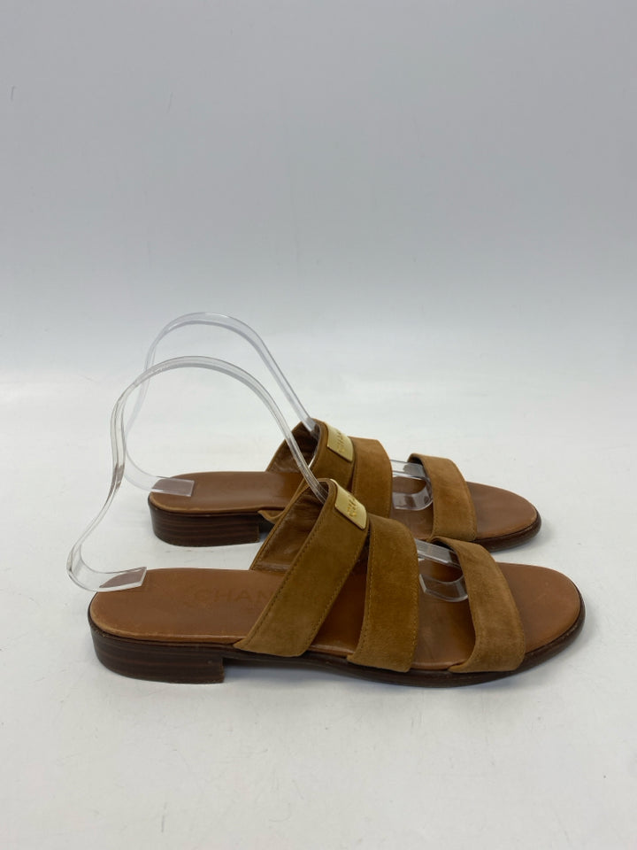 Chanel  Size 40.5 Brown Sandals