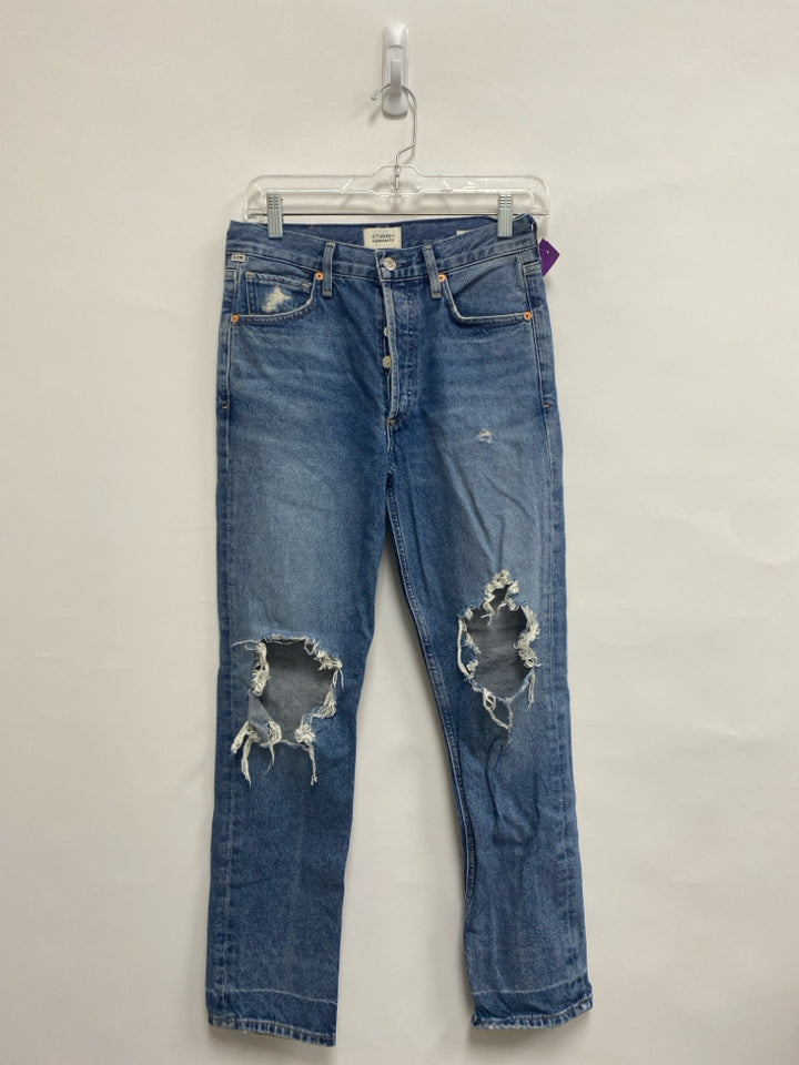 Citizens/Humanity Size 25 Blue Distressed Denim Ladies Jeans