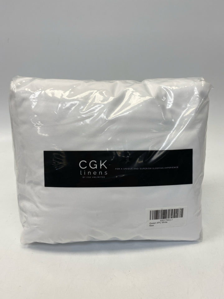 NEW/PKG White Microfiber Sheets
