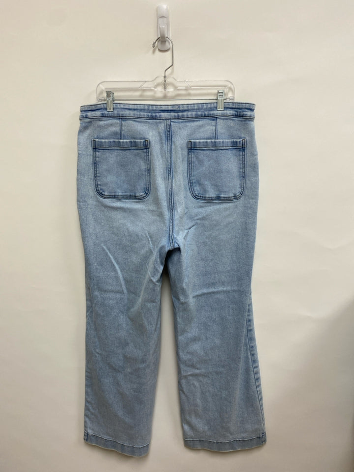 Lauren Conrad  SIZE  16 Pale Blue Wide Leg Plus Size Jeans