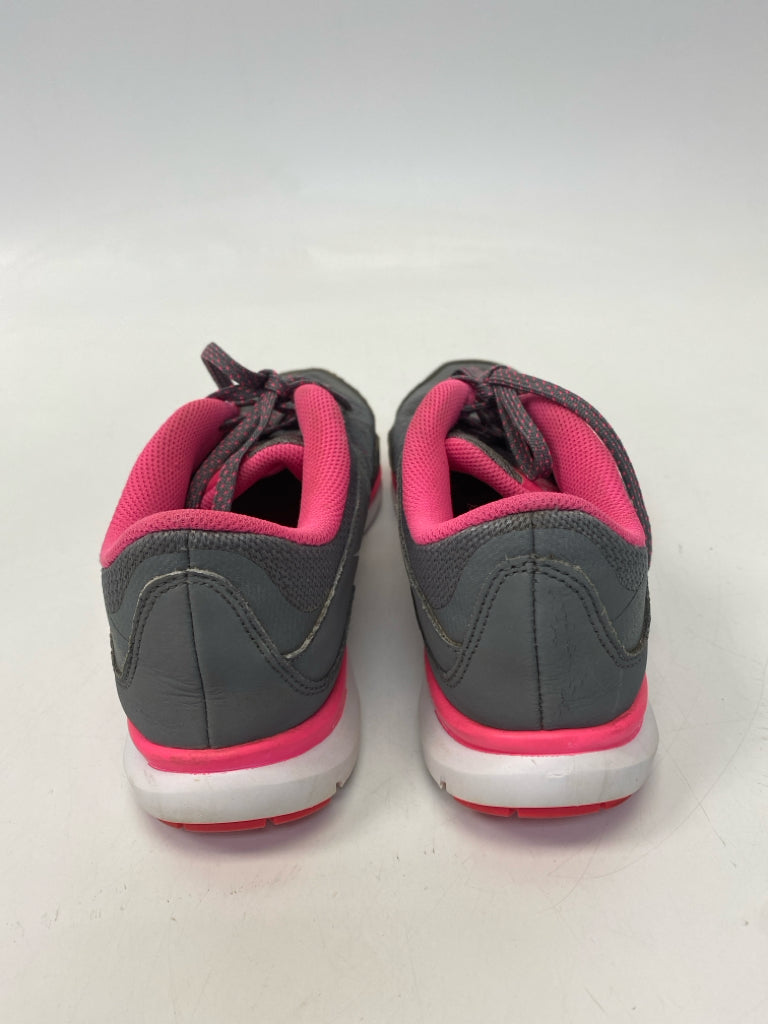 Nike  Size 7.5 Gray Hot Pink Lace-up Sneakers