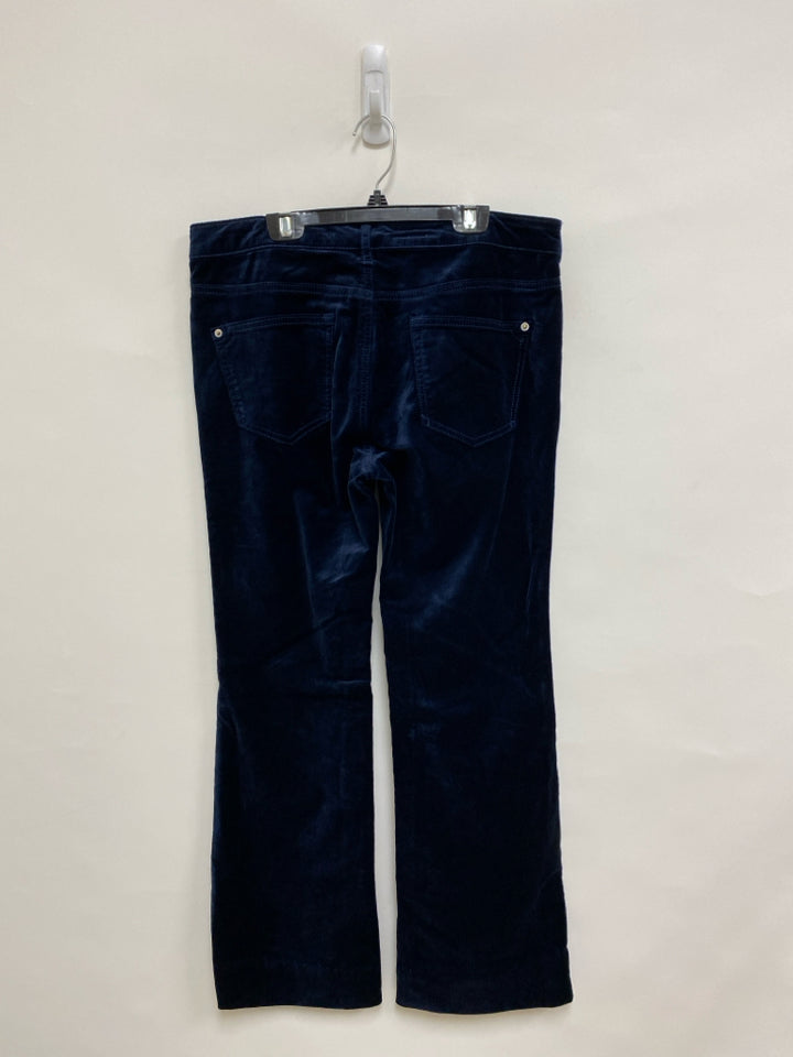 Pilcro Size 29 Navy Flared Velour Ladies Pants