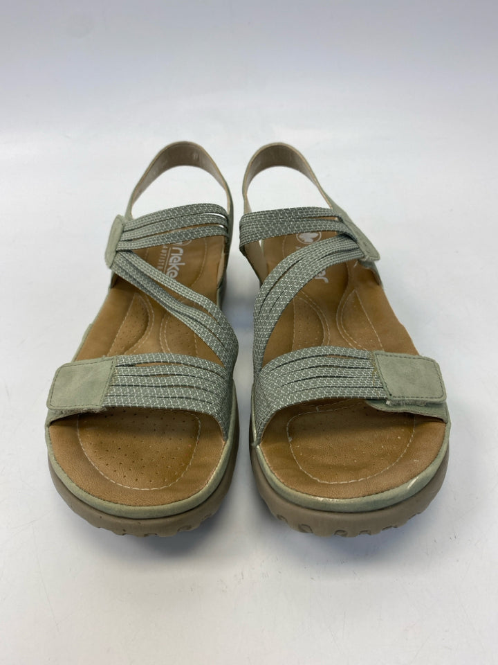Rieker  Size 43 Green Sandals