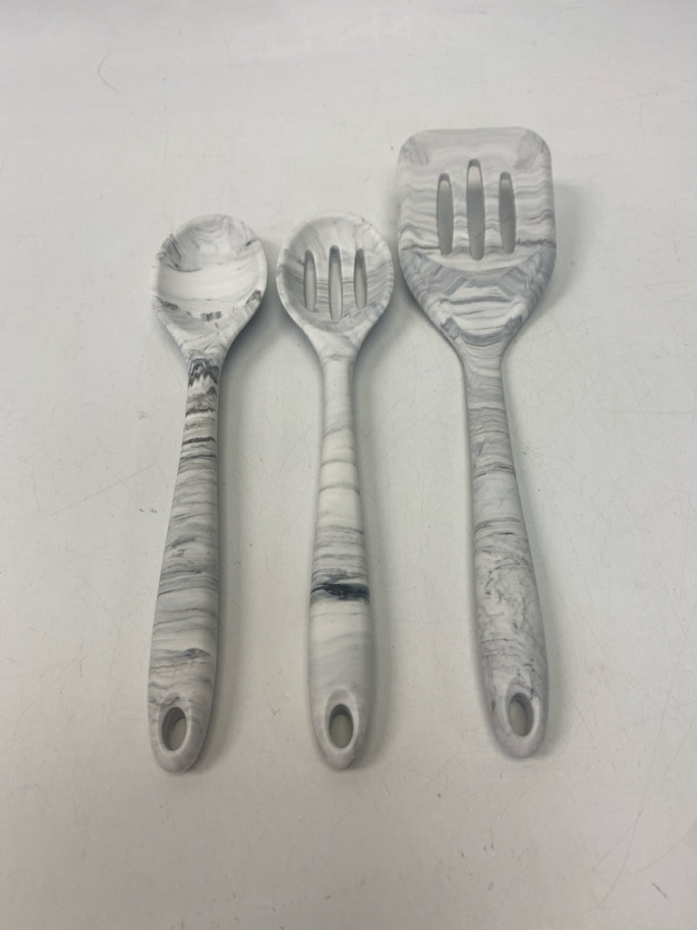 White Gray Marbled Silicone Misc. Kitchen