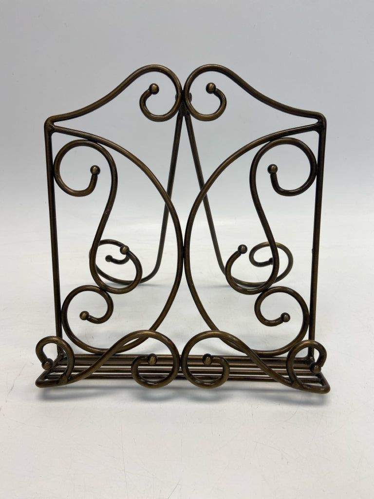 Bronze Scrolled Metal Easel