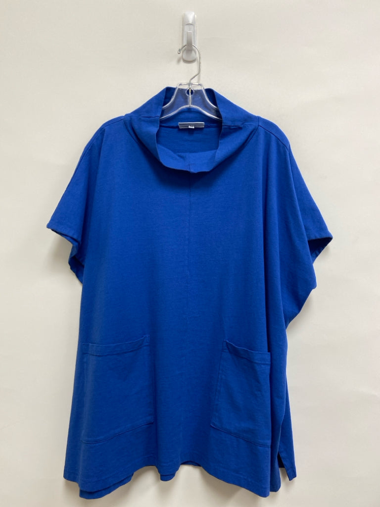Bryn Walker Size M Blue Pocket(s) Ladies Top