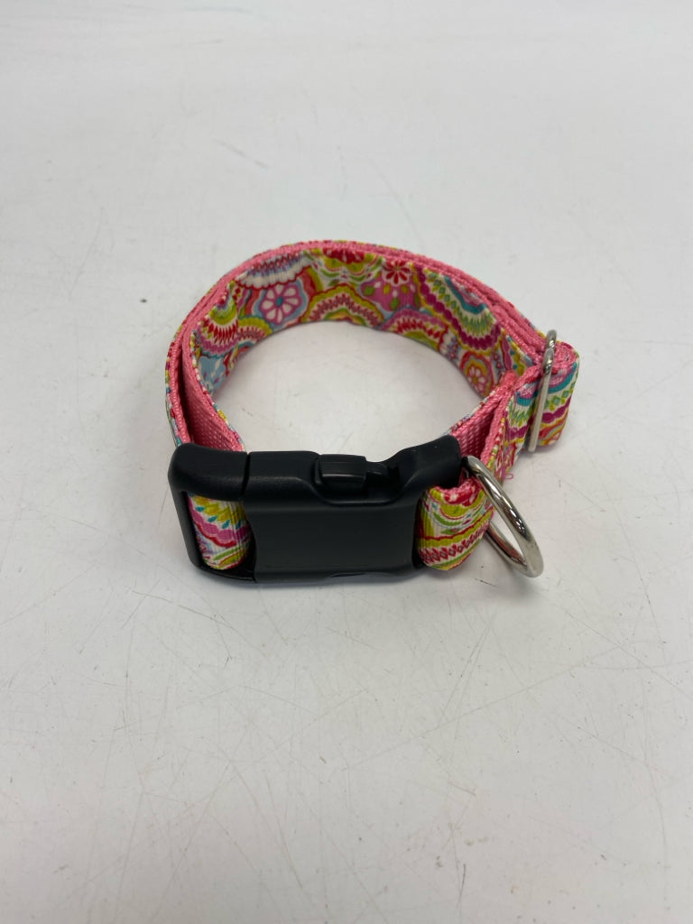 Pink/Multi Print Pet Collar/Leash