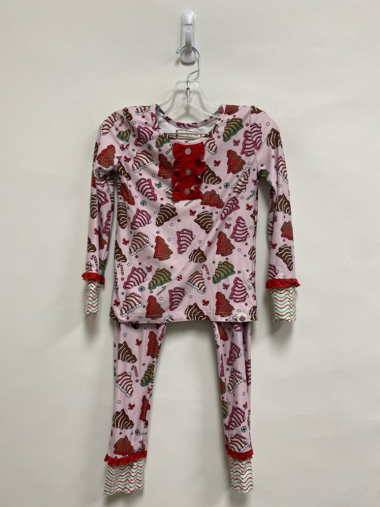 cheeky plum SIZE 7 Pink Red/Green Christmas Girl&