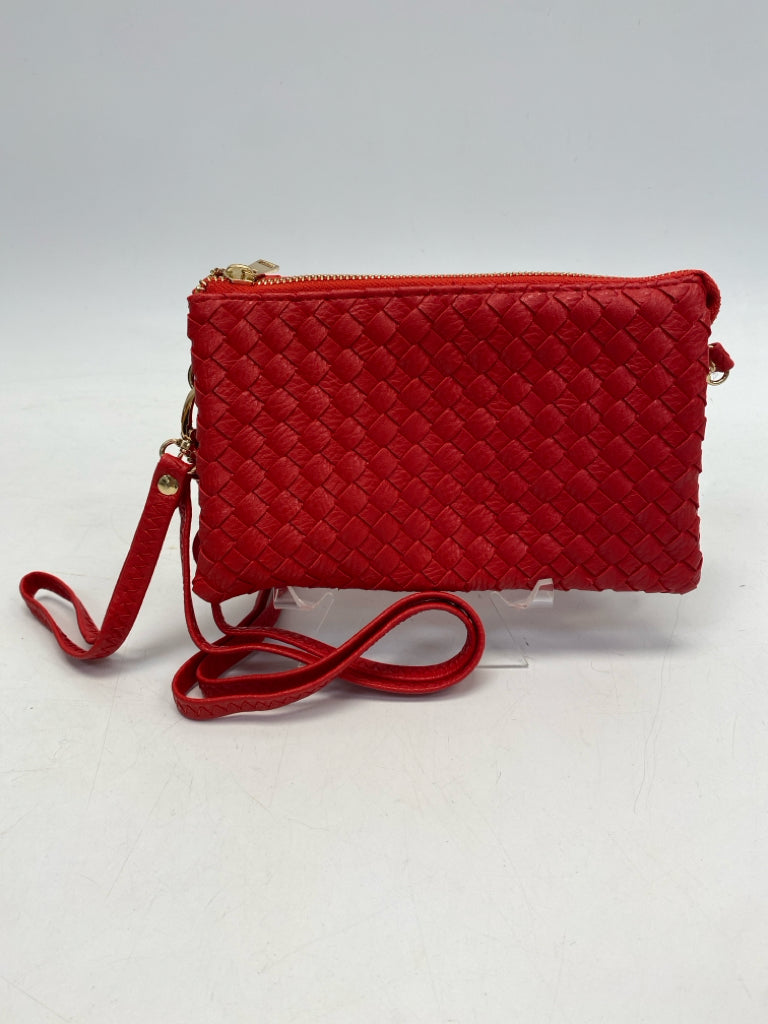 NWT Red Woven Crossbody