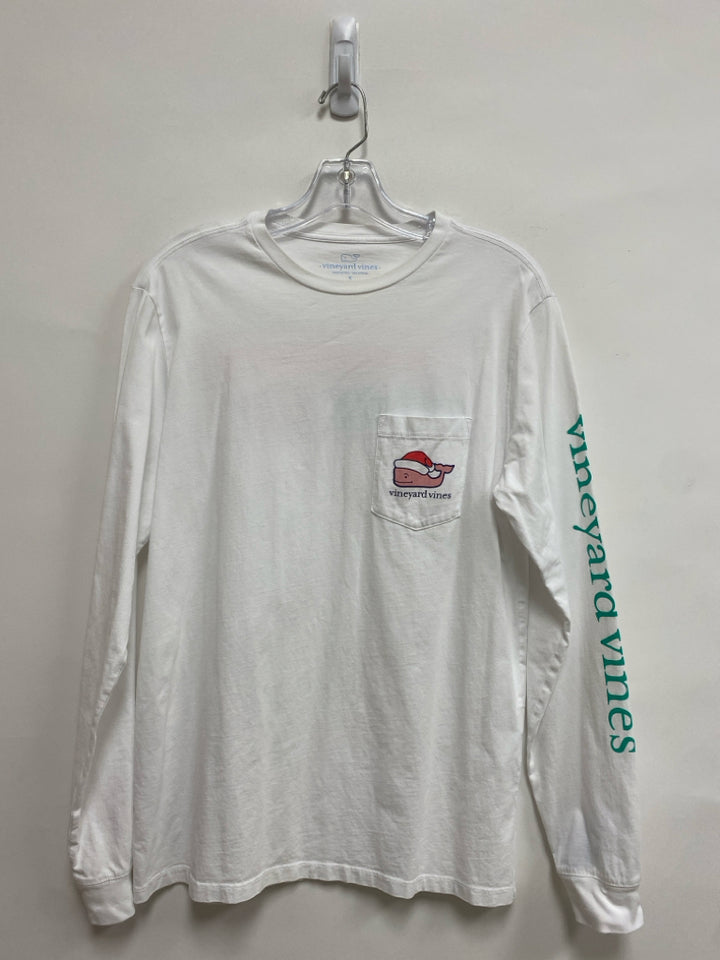 Vineyard Vines Size S White Christmas Long Sleeve Tee Men&