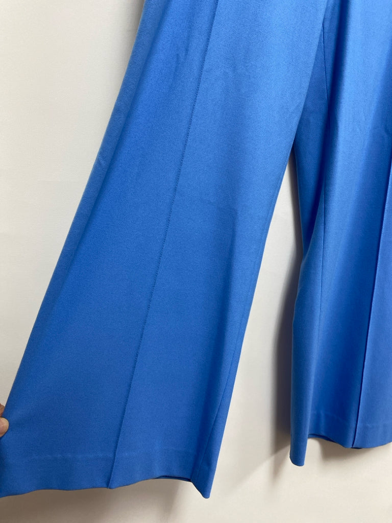 NWT Alice + Olivia Size 8 Blue Wide Leg Ladies Pants