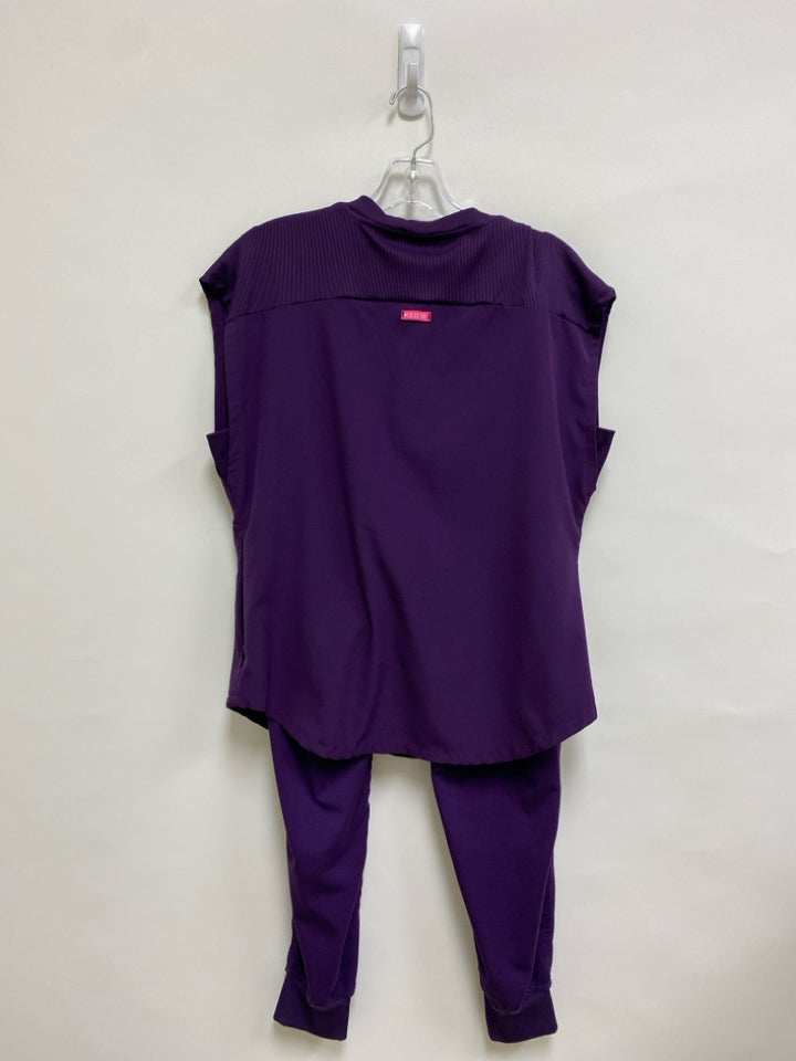 MED COUTURE Size S Purple Uniform 2pc