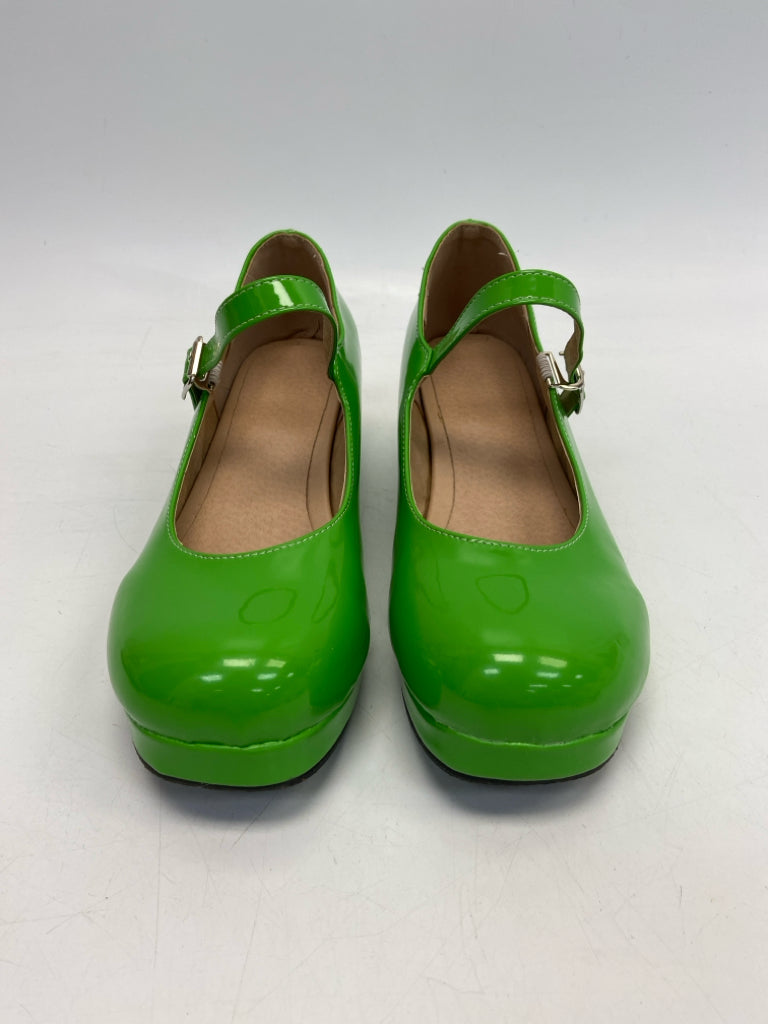 Size 44 Lime Green Patent Heels