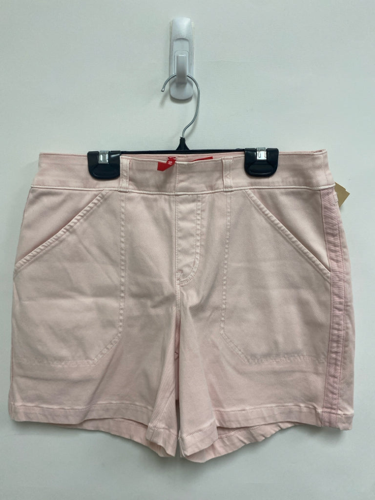 Spanx Size M Pink Pull-on Denim Ladies Shorts