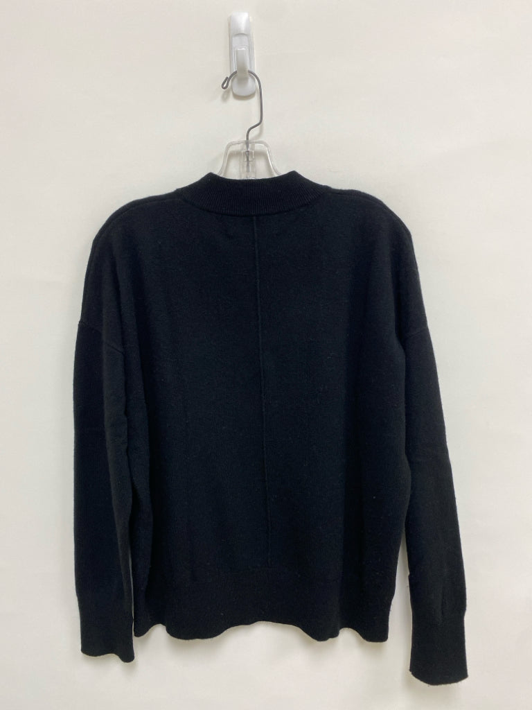 Size S Black Mock Neck Wool Blend Ladies Sweater