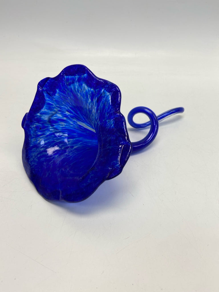 Cobalt Speckles Glass Figurine