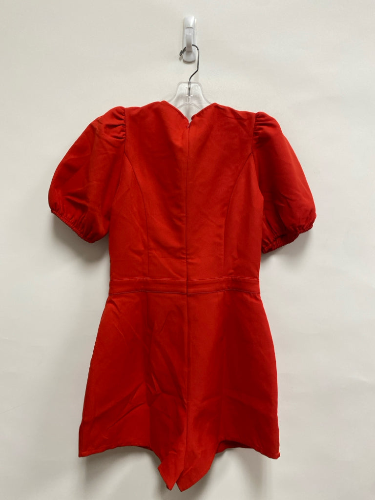VICI Size S Red Silver Bows Short Sleeve Ladies Romper