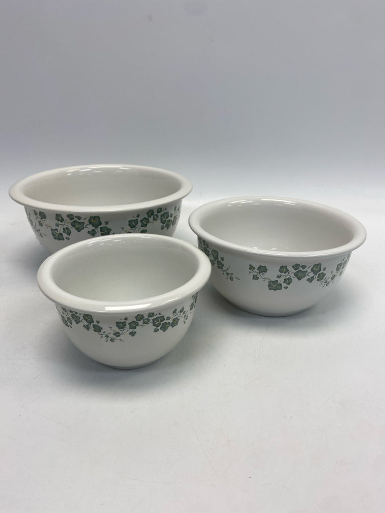 Corelle White Green Ivy Bowl(s)