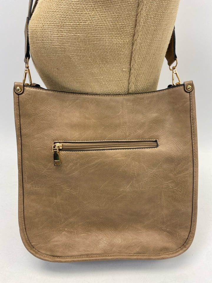 Jen &amp; Co Brown Fuzzy Crossbody