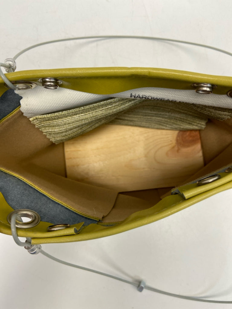 Pea Green Studded Handbag