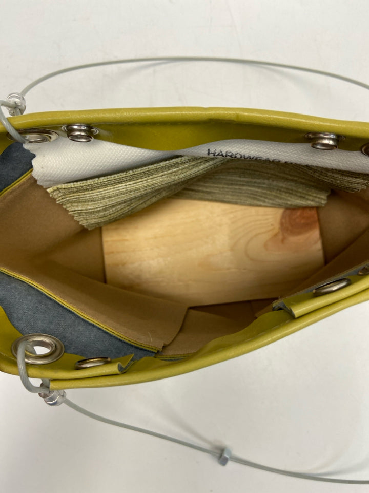 Pea Green Studded Handbag