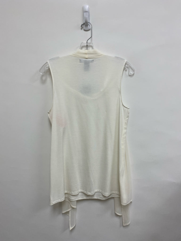 NWT 89th+MADISON Size S Cream Drape Ladies Top