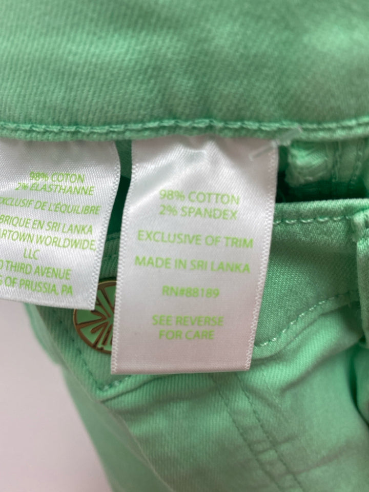 LILLY PULITZER Size 12 Pale Green Ladies Pants