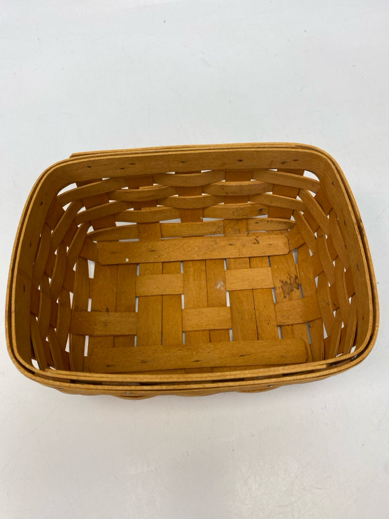 Longaberger Brown Woven Wood Basket