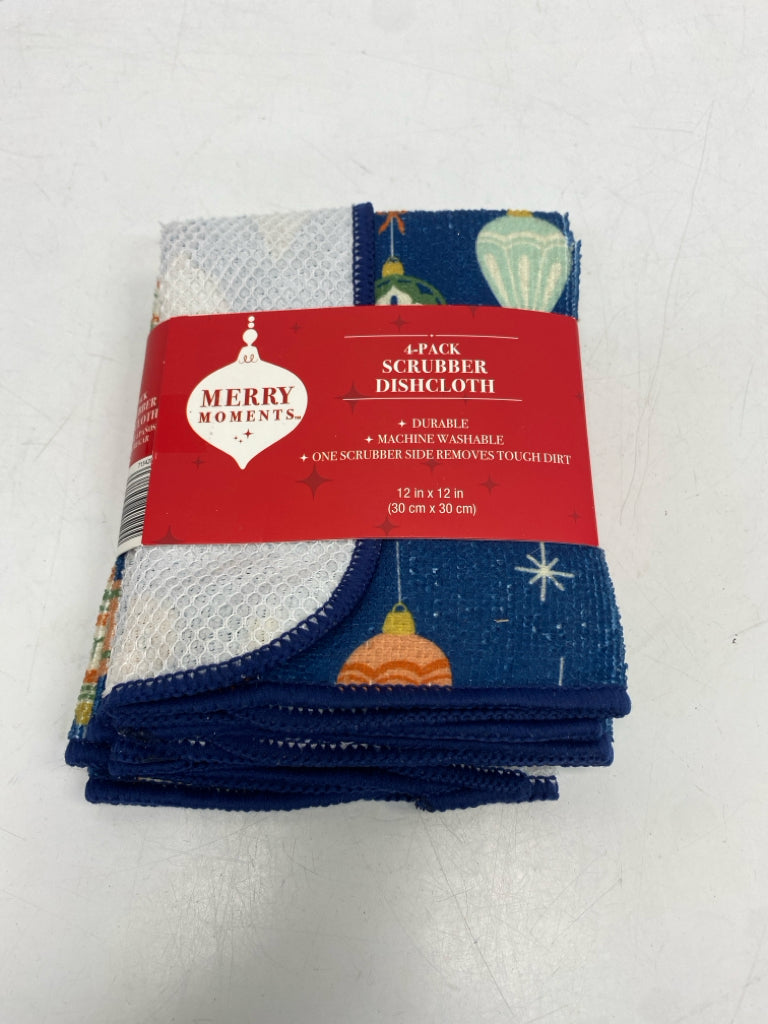 NEW/PKG Navy Multi Color Christmas Misc. Kitchen