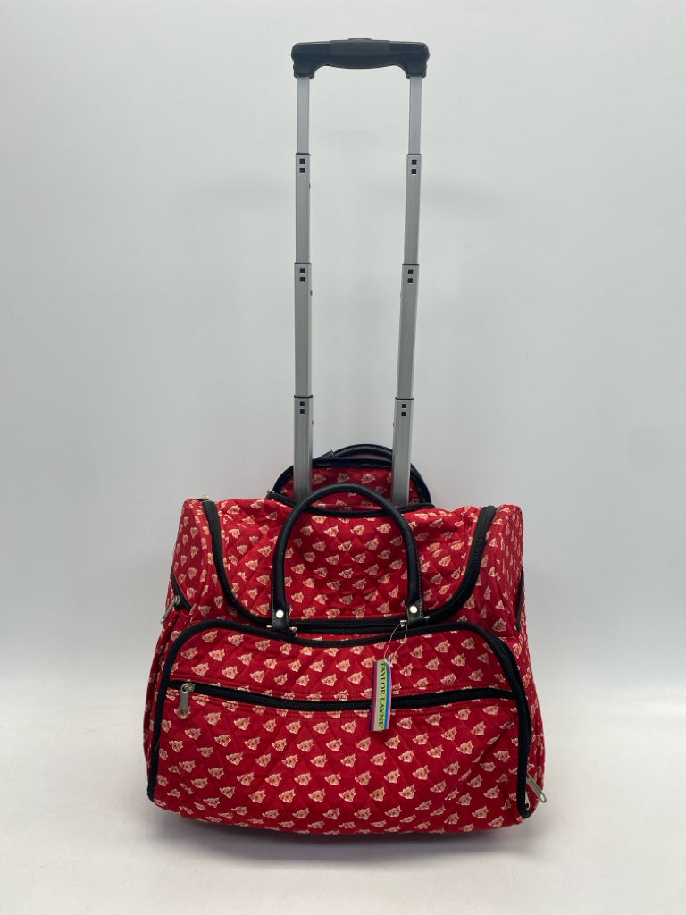Red Print Duffle Bag