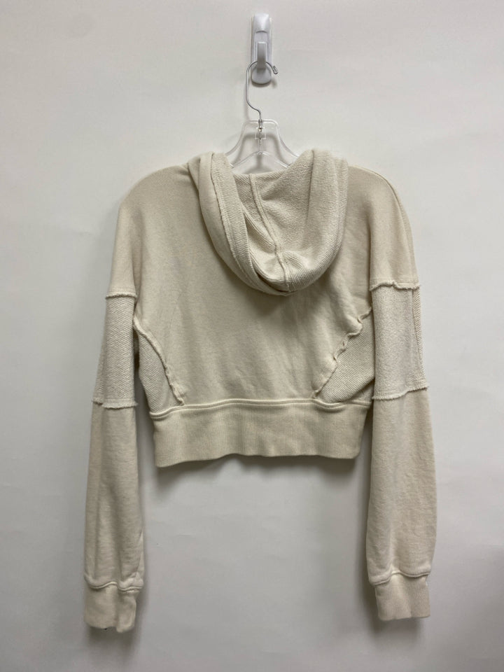 American Eagle Size S Cream Hooded Zip Down Ladies Jacket