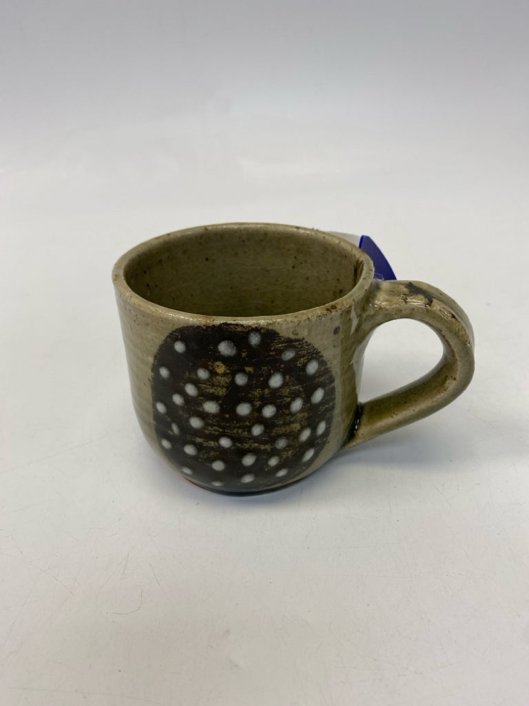 Brown/Green Pottery Coffee Mug