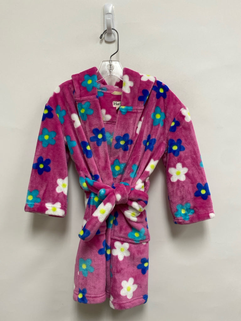 Hatley SIZE 2/3 Pink White/Blue Flowers Girl&
