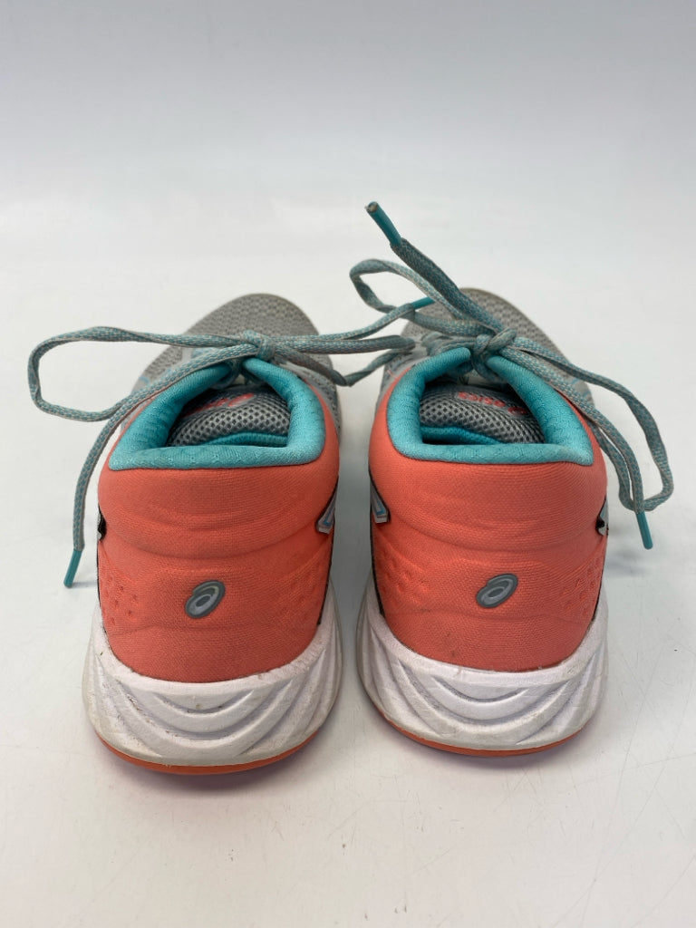 Asics  Size 7.5 Turq/Coral Lace-up Sneakers