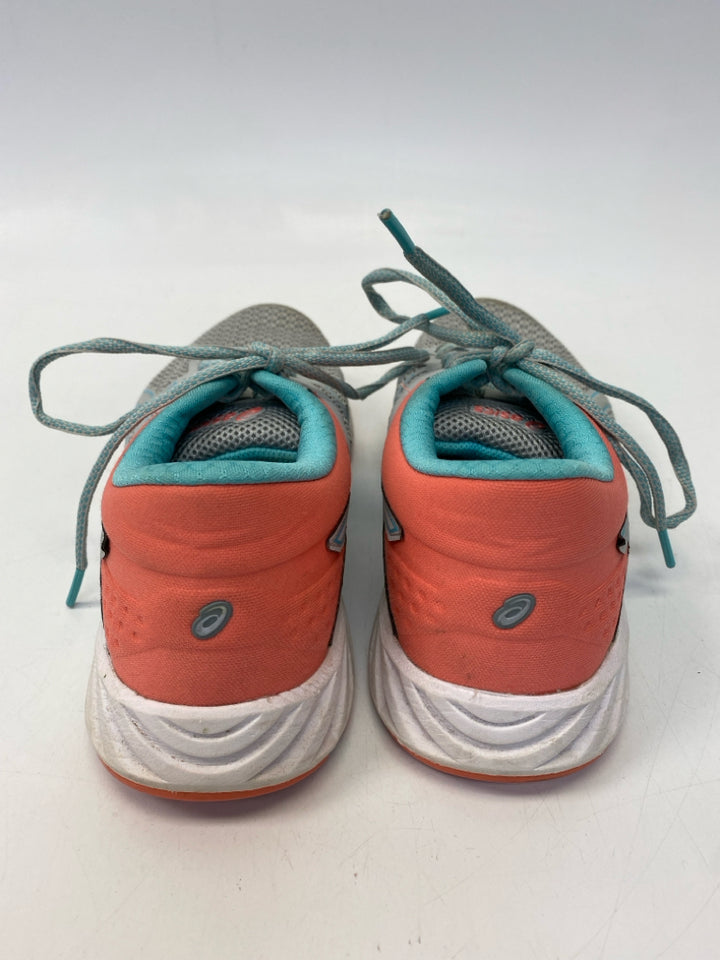 Asics  Size 7.5 Turq/Coral Lace-up Sneakers